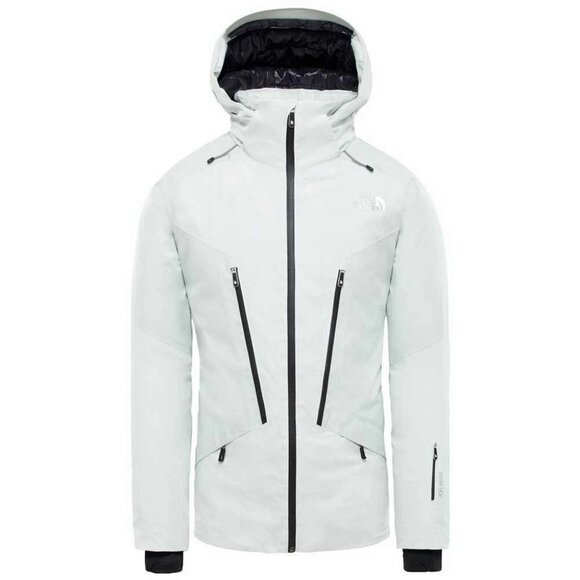 NORTH FACE DIAMETER DOWN HYBRID WHITE MENS SKI JACKET LARGE CANADA MOOSE STONE - Picture 1 of 6